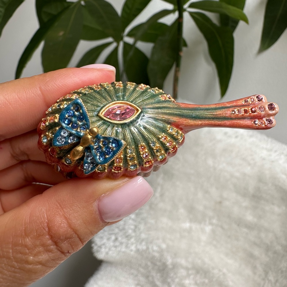 Estee Lauder Multicolor Enamel Brooch